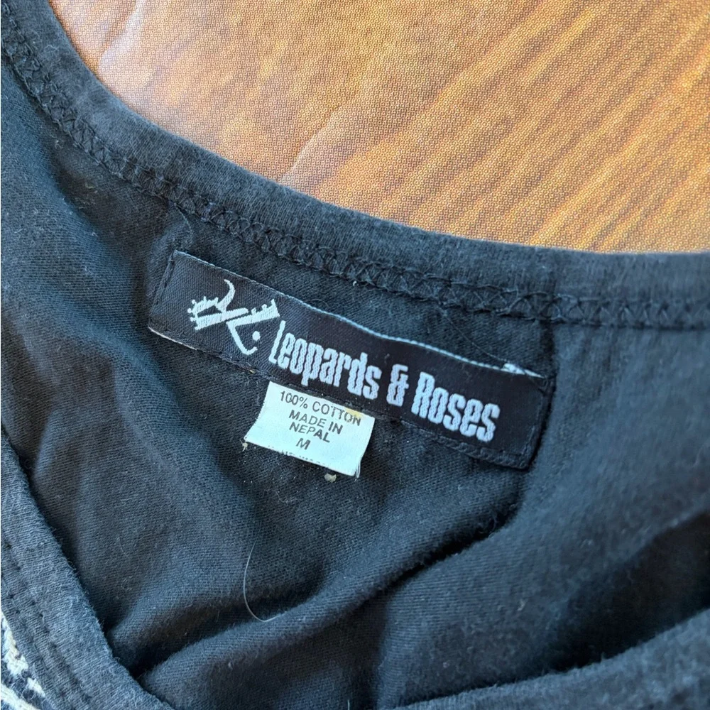 Boho Floral Embroidered Black Dress - Picture 4 of 6